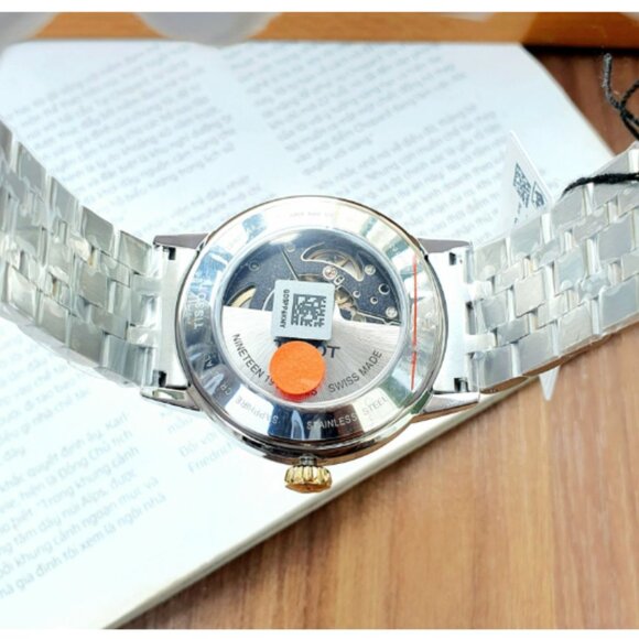 Mens 42mm Tissot Gold Accent Two Tone Watch NEW - Picture 6 of 6